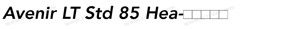 Avenir LT Std 85 Hea字体转换
